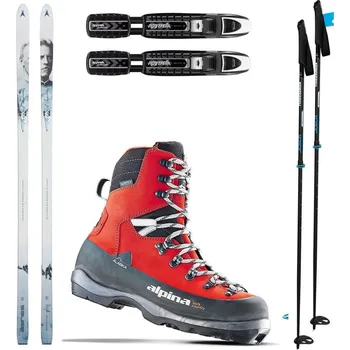Běžky Backcountry běžky ASNES Nansen WL se stoupacím pásem + vázaní + boty ALPINA Alaska BC + hole