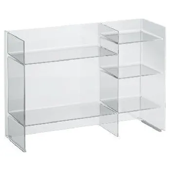 Držák na ručník Laufen Kartell - Policový regál, 75x26x53 cm, krystal transparentní H3893310840001