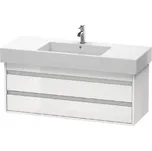 Duravit Ketho - Umyvadlová skříňka 48x120x46 cm, 2 zásuvky, lesklá bílá KT664202222