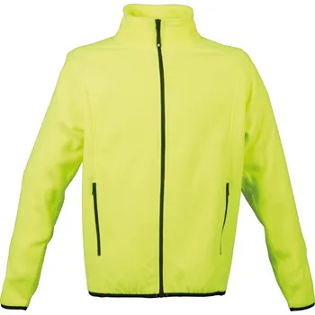 Pánská mikina James Ross Fleecová mikina Metz pánská žlutá fluo 3XL
