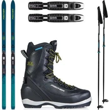 Běžky Backcountry set FISCHER Outback 68 Crown/Skin Xtralite s vázáním + boty Transnordic + hole