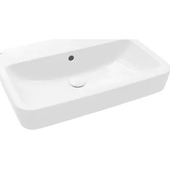 Umyvadlo Villeroy & Boch O.novo - Umyvadlo 65x46 cm, s přepadem, bez otvoru pro baterii, AntiBac, CeramicPlus, alpská bílá 4A4167T2