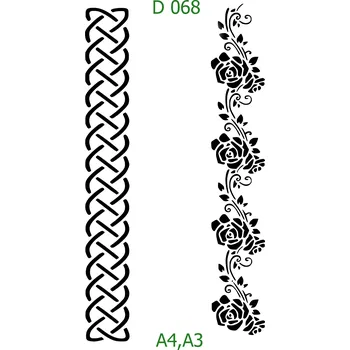 Šablona D 068 - A4 , Lepící fólie