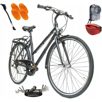 Městské kolo Městské kolo CHRISSON City One, rám 21 palců, kola 28", černé