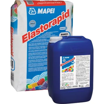 Průmyslové lepidlo Mapei Elastorapid rychletvrdnoucí lepidlo šedé souprava 31,25kg BELASTORAPID
