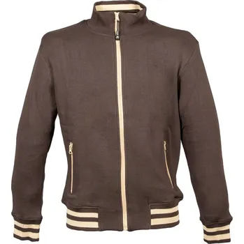 Pánská mikina James Ross Svetr Arizona pánský hnědá XL