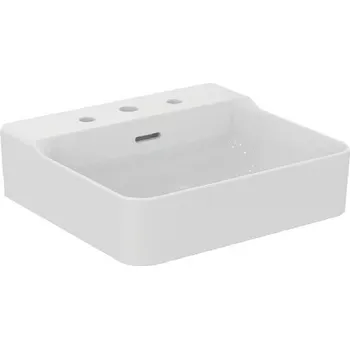Umyvadlo Ideal Standard Conca Ceram - Umyvadlo 50x45 cm, s přepadem, 3 otvory pro baterii, bílá T378301