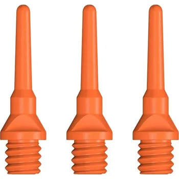 Příslušenství pro šipky Designa Hroty Tufflex micro - 200 ks - orange neon