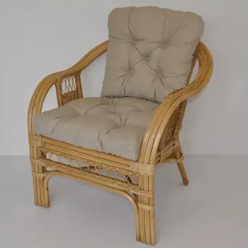 Křeslo Ratanové křeslo Rio De Janeiro medové - tmavě béžový melír - SLEVA 3% s kodem radost25