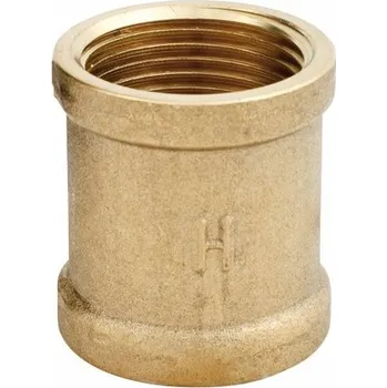 Fitinka Aqbau mosazná nátrubek 3/4" zlatá mosaz pro spojování instalací