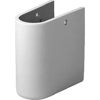 Umyvadlo Duravit Starck 3 - Polosloup pro umyvadlo Starck 3, s WonderGliss, alpská bílá 08651500001