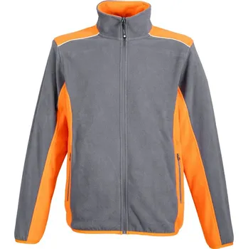 Pánská mikina James Ross Fleecová mikina New Tallinn dark grey/orange 3XL