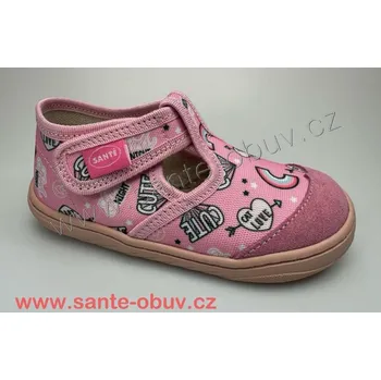 Dámská zdravotní obuv SANTÉ TD/114 PINK domácí obuv vel.19-30, --- - 23