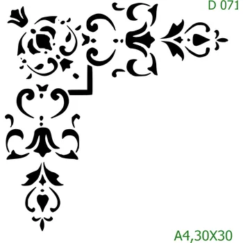 Šablona D 071 - 30 x 30 cm , Lepící fólie