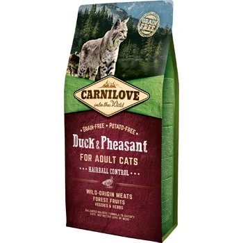 2x6kg Carnilove Cat Hairball Control Duck & Pheasant