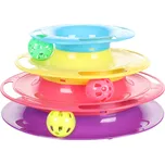 Flamingo Interaktivní hračka pro kočky Bagera s míčky 24x13cm