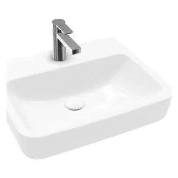 Umyvadlo Villeroy & Boch O.novo - Umyvadlo 55x46 cm, bez přepadu, otvor pro baterii, AntiBac, CeramicPlus, alpská bílá 4A4156T2
