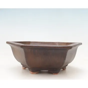 Květináč Bonsai miska H53 - 19 x 21,5 x 7 cm. - hnědá