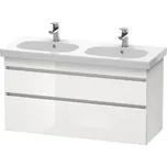 Duravit DuraStyle - Umyvadlová skříňka 61x115x45 cm, 2 zásuvky, lesklá bílá DS648602222