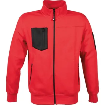 Pánská mikina James Ross Svetr Giacarta pánský červená 3XL