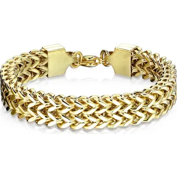 Náramek Steel Edge Náramek z chirurgické oceli SESB02G-12 Délka náramku: 20 cm