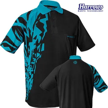 Pánská košile Harrows Košile Rapide - Black & Aqua Blue - M