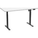 VCM Psací stůl E-Lona, výškově nastavitelný (bílá/černá, 160 x 80 cm)