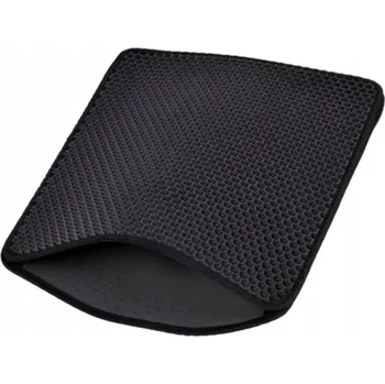 Toaleta pro kočku ROHOŽKA PŘED KOČIČÍ TOALETU PRO KOČKY NA STELIVO XXL PODLOŽKA ČERNÁ 60x45