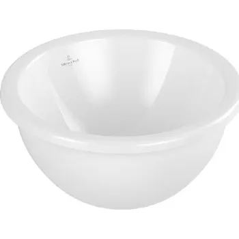 Umyvadlo Villeroy & Boch Loop&Friends - Umyvadlo vestavné, průměr 38 cm, s přepadem, CeramicPlus, alpská bílá 4A5200R1