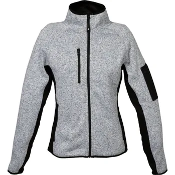 Dámská mikina James Ross Pletená fleecová mikina Monviso dámská světle šedá L