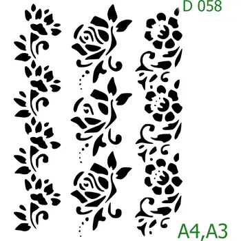 Šablona D 058 - A4 , Nelepící folie