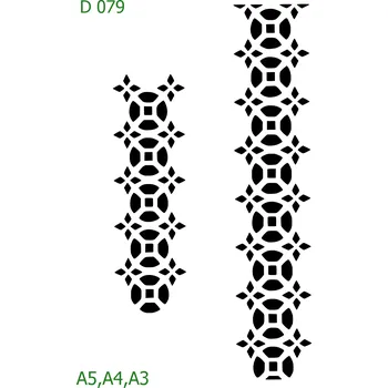 Šablona D 079 - A3 , Nelepící folie