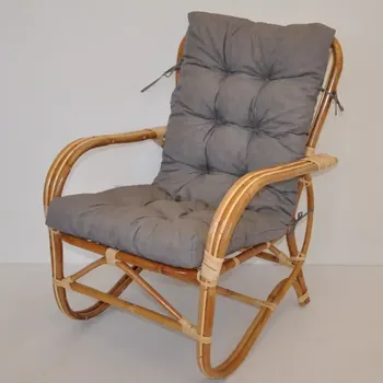 Křeslo Ratanové křeslo Nilam, světle šedý melír - SLEVA 3% s kodem radost25