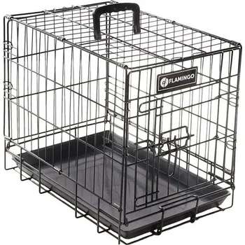 Pro psa Klec pro psy FLAMINGO Ebo černá 31x47x38cm (1 dveře)