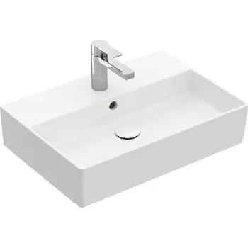 Umyvadlo Villeroy & Boch Memento 2.0 - Umyvadlo 50x42 cm, s přepadem, otvor pro baterii, CeramicPlus, alpská bílá 4A2250R1