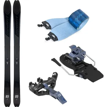 Sjezdové lyže DYNAFIT Blacklight 95 Nimbus White + Blacklight 95 Skin + ATK Crest 10