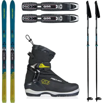 Běžky FISCHER Excursion 88 Crown/Skin Xtralite s vázáním + boty Fischer OTX + hole