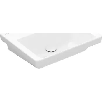 Umyvadlo Villeroy & Boch Subway 3.0 - Umyvadlo 55x44 cm, bez přepadu, bez otvoru pro baterii, CeramicPlus, Stone White 4A7058RW