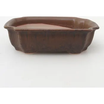 Květináč Bonsai miska H03 - 16,5 x 12 x 4,5 cm. - hnědá