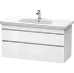 Duravit DuraStyle - Umyvadlová skříňka 61x113x45 cm, 2 zásuvky, lesklá bílá DS649502222
