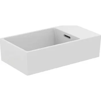 Umyvadlo Ideal Standard Extra - Umývátko na desku 45x25 cm, s přepadem, bez otvoru pro baterii, bílá T392401