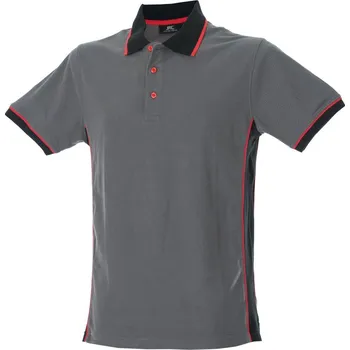 Pánské tričko James Ross Polokošile Durban šedá/černá XL