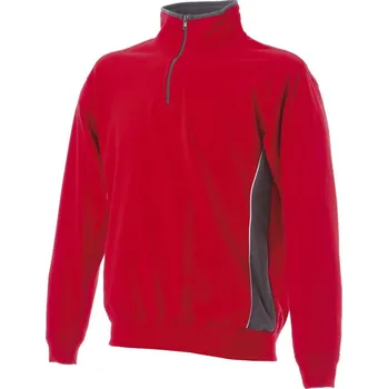 Pánská mikina James Ross Svetr Bari červená/šedá L