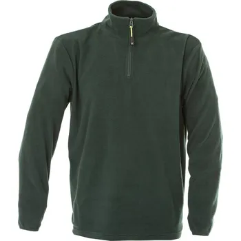 Pánská mikina James Ross Fleecová mikina Malmo tmavě zelená L