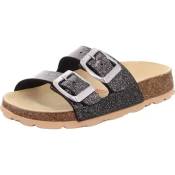 Dívčí obuv SUPERFIT dětské pantofle black/silver 0-800111-0100 Velikost: 30