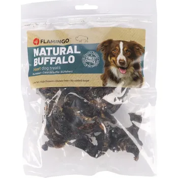 Pamlsek pro psa 200g Flamingo Natur Snack buvolí srdce