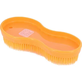 Čištění pro koně Kartáč pro koně Hippotonic Multiuse celoplastový oranžový