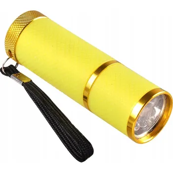 UV lampa na nehty Malá Mini přenosná UV LED lampa na nehty 9W – žlutá, pro hybridní gely