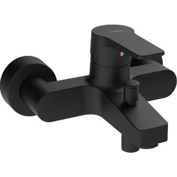 Vodovodní baterie Hansa Twist - Vanová baterie, matná černá 0974218333