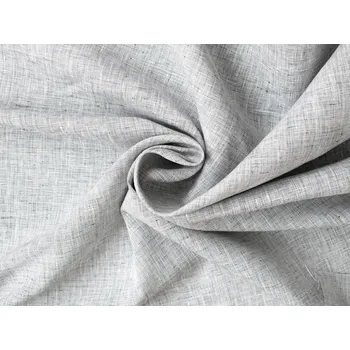 Snový svět Lněná látka černý melír - ČR